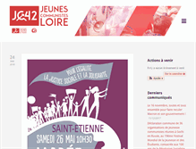 Tablet Screenshot of jeunes-communistes-42.org